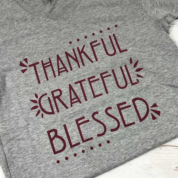 Thankful Grateful Blessed Graphic Tee - Picture 3 of 3